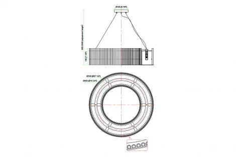 Подвесной светильник Garda Decor 91GH-80567