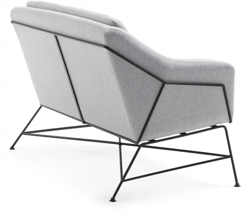 Диван уличный La Forma (ex Julia Grup) Brida (Серый,Черный/ Сталь,Фанера,Металл,Пена)