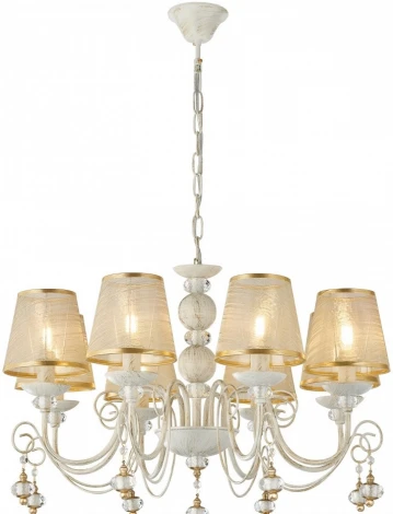 Подвесная люстра Arte Milano AM347620 347620/8 WT+G (220V, подвески, на цепи)