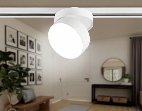 Трековый однофазный светодиодный светильник Ambrella Track System GL6875 (220V, круглые)