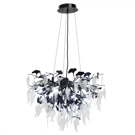 Подвесная люстра AM Group WOODSTAR WOODSTAR D600 BK (220V, на тросе, листья)
