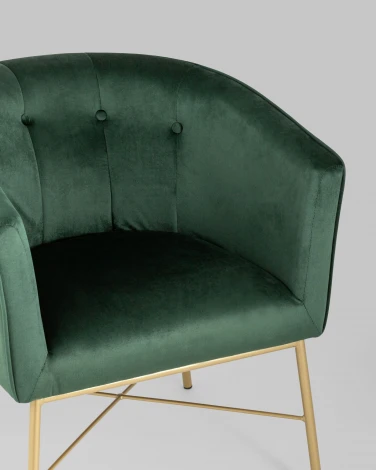 Кресло Stool Group Шале велюр зеленый УТ000005601