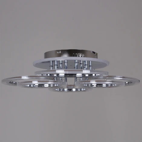 Потолочная люстра светодиодная на штанге с пультом Reluce 09812-3.3-3+3D CR (RGB) (220V)