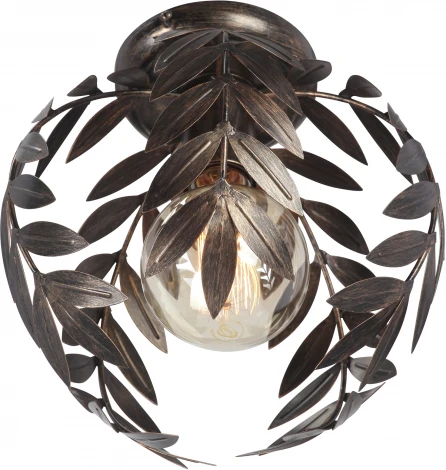 Потолочный светильник круглый Vitaluce V1869-7/1PL, 1xE27 макс. 40Вт (220V, листья)