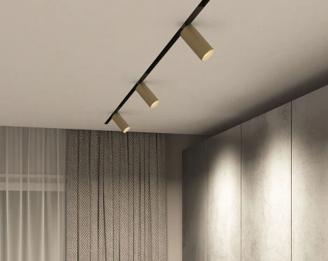 Трековый светильник Denkirs Smart Spot DK8020-BG (LED, 220V, управление смартфоном, голосовое управление, умный дом - Алиса)