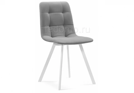 Стул Notta на металлокаркасе Чилли светло-серый / белый каркас 489723