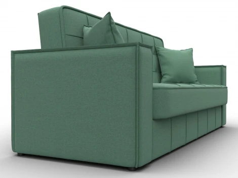 Диван-книжка Лига-068 (ДВП,Дерево/Пластик/Рогожка/Зеленый) Лига Диванов 129834