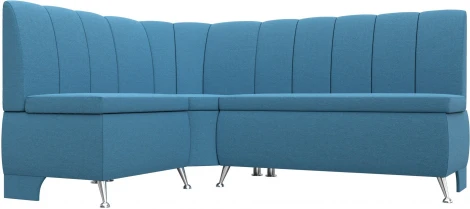 Диван кухонный угловой Кантри левый угол (Голубой/Рогожка) Лига Диванов арт.123220L