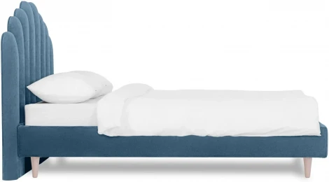 Кровать Queen II Sharlotta L 1600 ОГОГО (арт.577066), (Ткань/Голубой)