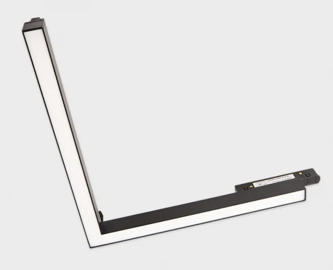 Трековый светильник светодиодный магнитный угловой 20W 48V Italline IT012-5044 black 3000K