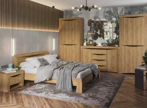 Шкаф Woodville Паулина ШК 701 венге / дуб крафт золото 547889