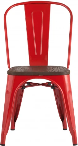 Стул Stool Group TOLIX WOOD красный глянцевый УТ000001188