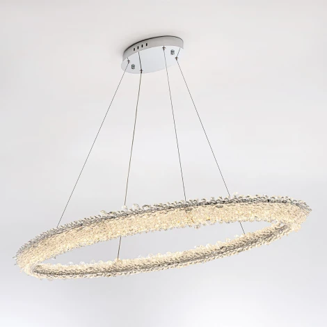 Подвесной светильник светодиодный хрустальный с пультом с регулировкой цветовой температуры и яркости Modelux MODESTYLE MS.5004.1200 CR