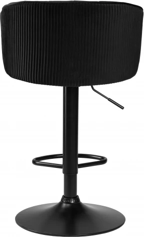 Стул барный DOBRIN DARCY BLACK (черный велюр (1922-21)) 5025_BlackBase-LM BLACK, цвет сиденья черный (1922-21), основания черное