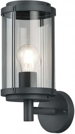 Уличный настенный светильник Escada 30003 30003W/03 E27*40W IP44 Dark grey (220V, круглые)