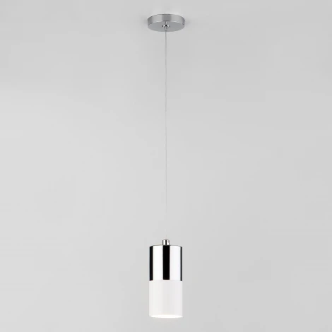 Подвесной светильник Eurosvet Mini Topper 50146/1 хром/белый