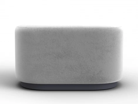 Пуф 007 (ДСП,Фанера/Пластик/Велюр/Молочный) Лига Диванов 132377