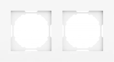 Рамка 2-я, глянцевый белый Donel A07 DE21203