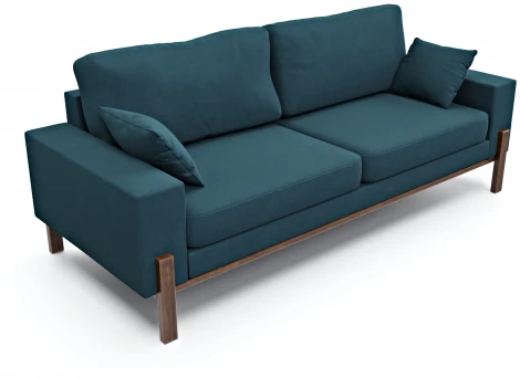 Диван Arsko прямой Хангель велюр голубой