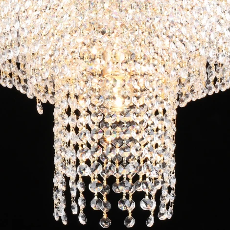 Подвесная люстра хрустальная Reluce 02438-0.4-07 FGD (220V, на цепи)