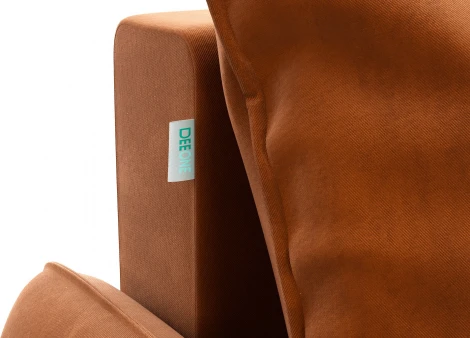 ПОРТЛЕНД  Диван прямой с банкеткой терракотовый D1 furniture арт.AAA41669002