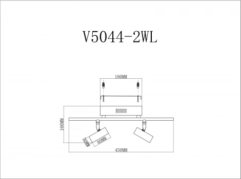 Спот на штанге Moderli Right V5044-2WL (LED, 220V)