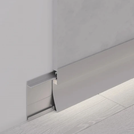 Профиль PLINTUS-H58-F-2000 ANOD (Arlight, Алюминий) 046391