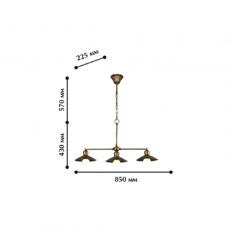 Подвесной светильник Favourite Magrib 1214-3P1 (220V, на цепи, круглые)
