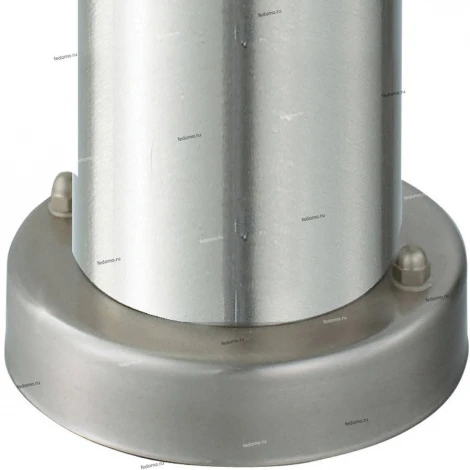 Столб уличный Horoz Ladin, 1 плафон, никель с белым