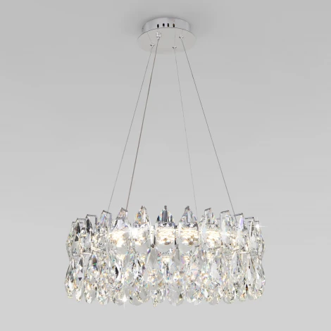 Подвесная люстра светодиодная Bogate's Marvel 90371/1 Strotskis (220V, хрусталь, на тросе)