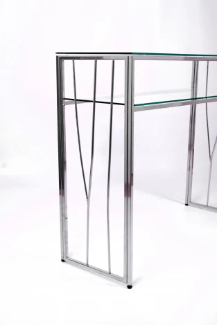 Консольный стол AllConsoles 1121-CS clear серебряный