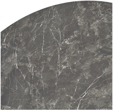 Стол M-City AKSEL 130 цвет Mona Lisa Cерый мрамор, керамика, / Темно-серый каркас