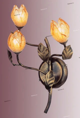 Бра N-Light BX-0175 BX-0175/3A coffee with clear red