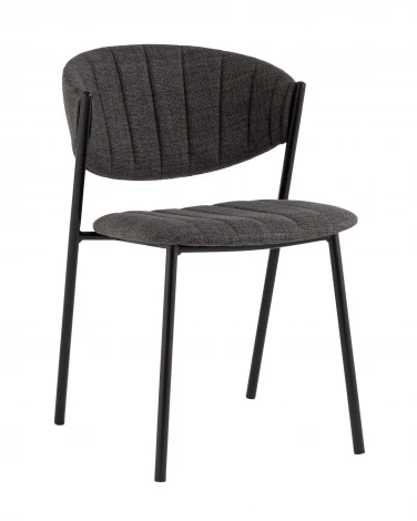Стул Харпер ткань рогожка тёмно-серый Stool Group арт.УТ000036753