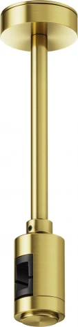 Крепление потолочное Short одинарное 138мм Flarity латунь Maytoni Accessories for tracks Flarity TRA156С-SL1-BS (24V)