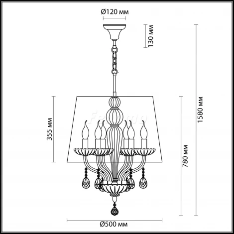 Подвесная люстра Odeon Light Teona 4195/6