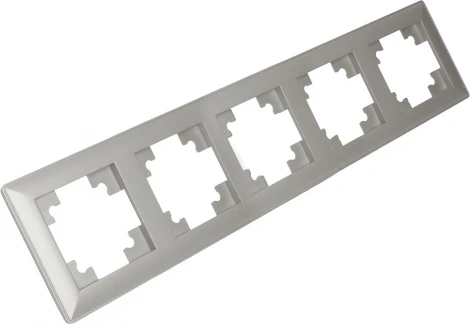 Рамка на 4 поста (серебро) Stekker Катрин 39801