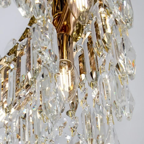 Подвесная люстра хрустальная Modelux MODELUX ML.837.14 GD