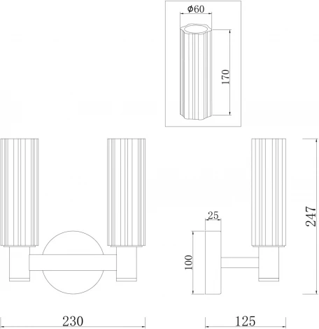 Бра Freya Ambra FR5167WL-02BS (220V)