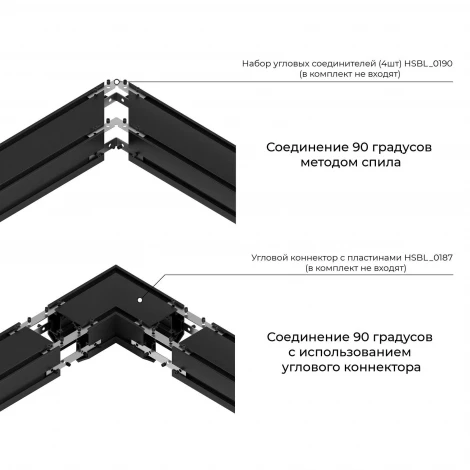 Шинопровод магнитный встраиваемый под натяжной потолок 48V 2 метра Hesby Lighting ElDeko HSBL_0185