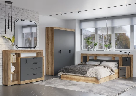 Кровать БТС 140х200 с настилом ДСП Light Прима