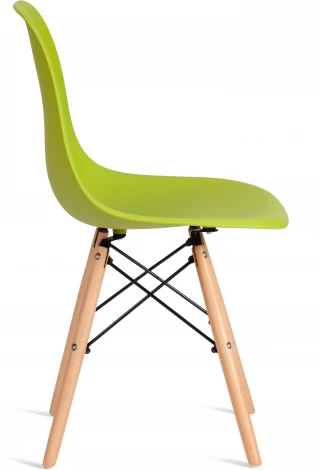 Обеденный стул Tetchair CINDY (Дерево бук,Металл,Пластик/Оливковый)