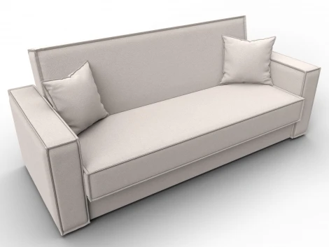 Диван-книжка Куба (ДСП,ЛДСП/Пластик/Замша/Бежевый) Лига Диванов 127462