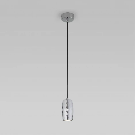 Подвесной светильник Eurosvet Bonaldo 50246/1 LED хром (220V, на проводе, круглые)