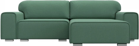 Диван угловой Лига-029 правый угол (Зеленый/Рогожка) Лига Диванов арт.121934