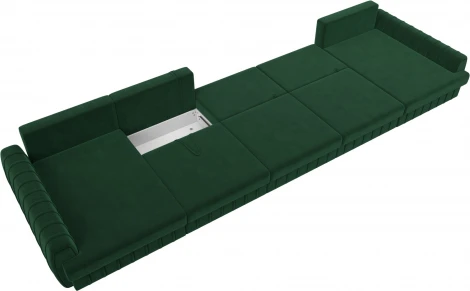 Диван П-образный Лига-057 НПБ МегаЛонг Лига Диванов (Велюр) арт.129357