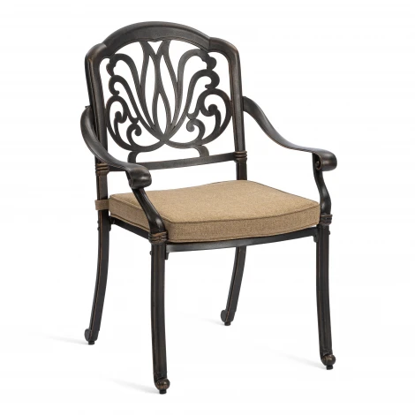 Комплект Secret de Maison Quartet/Квартет (стол+4 стула) алюминиевый сплав, бронзовый Tetchair 25572