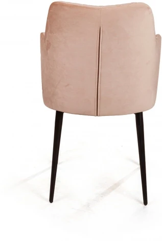 Стул с подлокотниками Hunt ромб, бархат бежевый 5 / чёрный конус Top Concept 74794