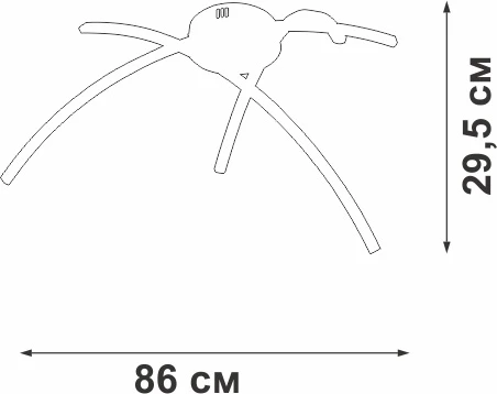 Потолочная люстра светодиодная LED 30Вт, 4000К Vitaluce V2709-1/3PL (220V)