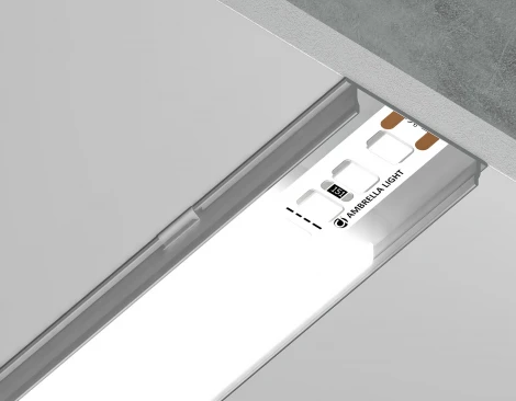 Алюминиевый профиль накладной гибкий для светодиодной ленты до 15мм Ambrella Illumination GP1600AL